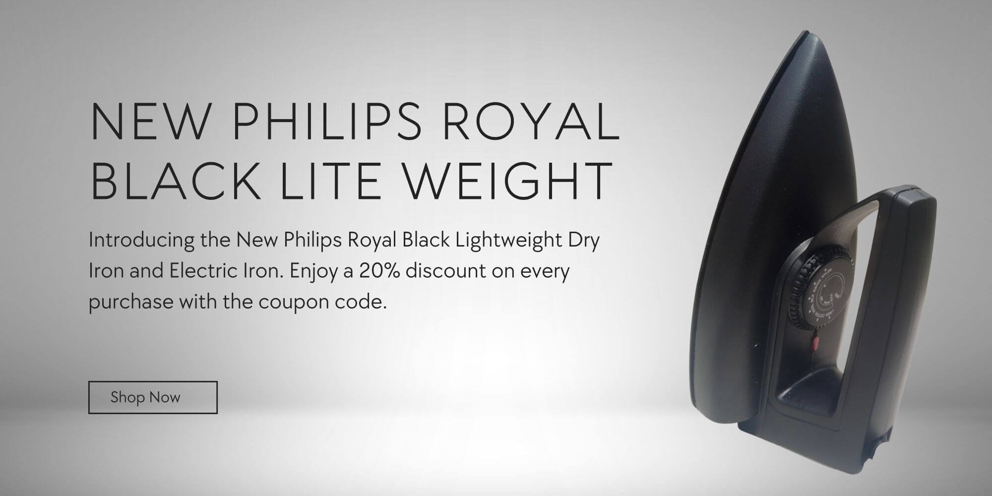 Dua Iron Lite Weight Royal Black Color